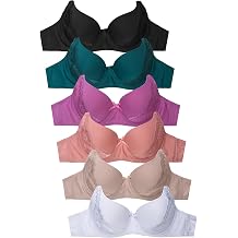 Mamia Women's Basic Lace Bras, Pack of 6