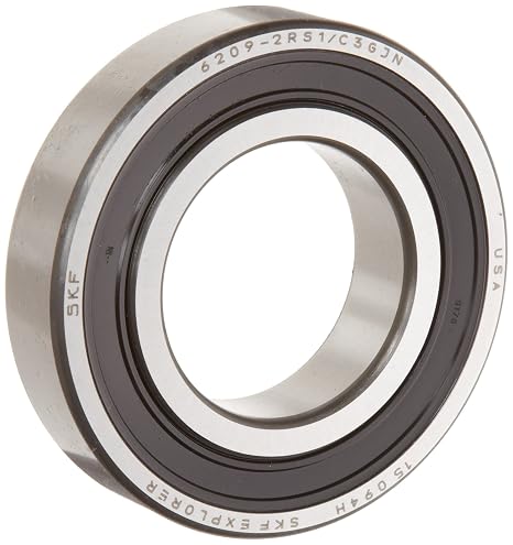 SKF Radial Deep Groove Ball Bearing, 5 ID, Bearing steel