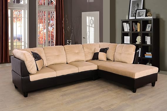Andes Microfiber with Faux Sofas, Beige