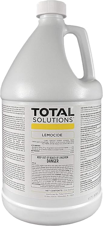 Professional Disinfecting Mildew, Virus & Mold Killer - Cleans & Deodorizes, Lemon Scent (1 Gallon Super Concentrate)