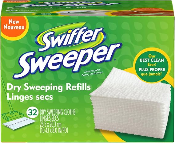 Swiffer Sweeper Dry Sweeping Pad, Multi Surface Refills for Dusters Floor Mop, Unscented