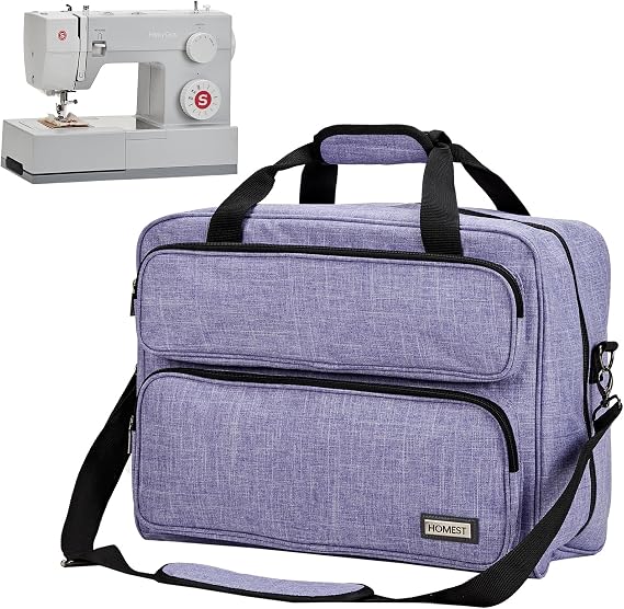 HOMEST Sewing Machine Carrying Case, Universal Tote Bag with Shoulder Strap