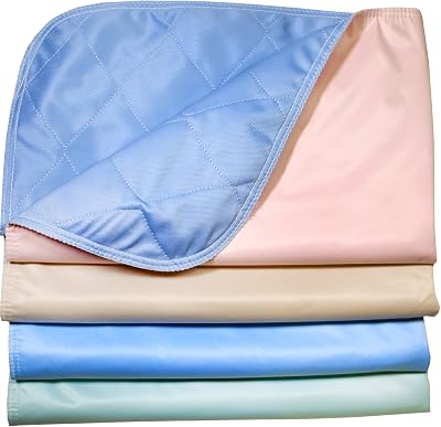 Careoutfit Pack of 4 - Reusable Stain Resistant Quick AbsorbentWashable Large DogPuppy Training Travel Pee Pads - Size 24 x 36