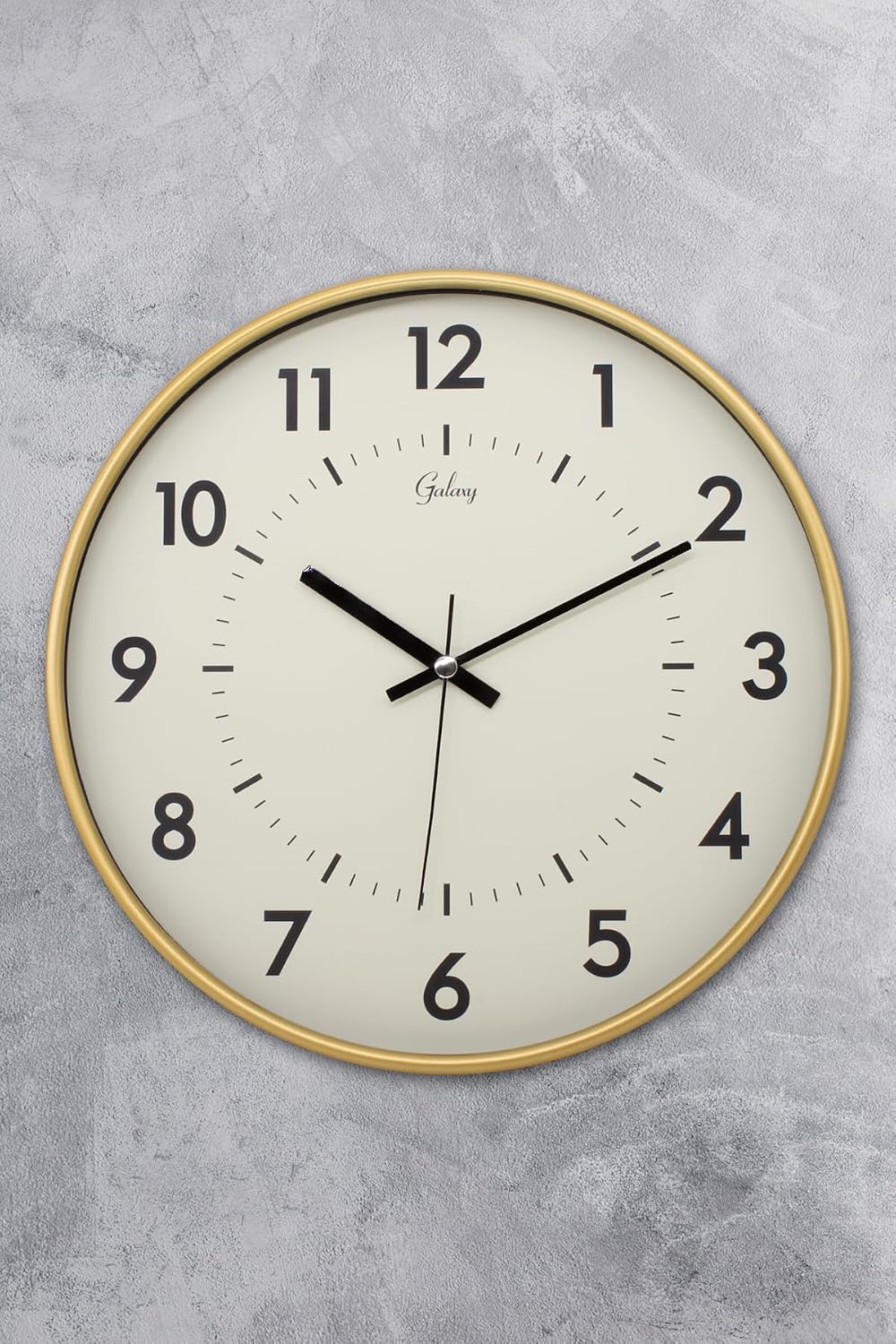 Galaxy Technology 30 Cm Real Glass Silent Mechanism Wall Clock