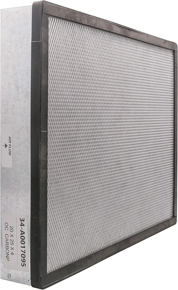 Pollution Control Unit (PCU) Odor Control Filter. BPS Panel 100% Carbon Includes perimeter gasket (20" x 25" x 4")