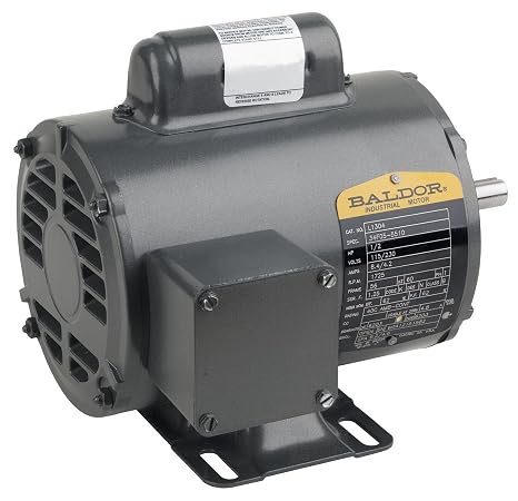 Baldor CL3504 General Purpose AC Motor, Single Phase, 56C Frame, TEFC Enclosure, 1/2Hp Output, 1725rpm, 60Hz, 115/230V Voltage