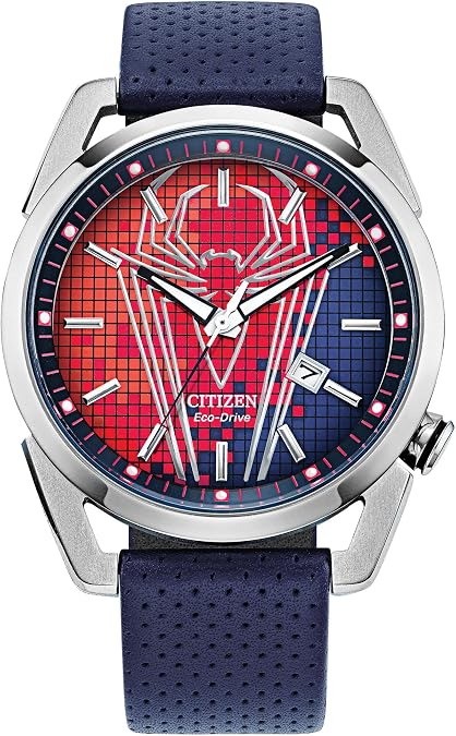 CITIZEN Men's Eco-Drive Spider-Man 42mm Stainless Steel AW1680-03W
