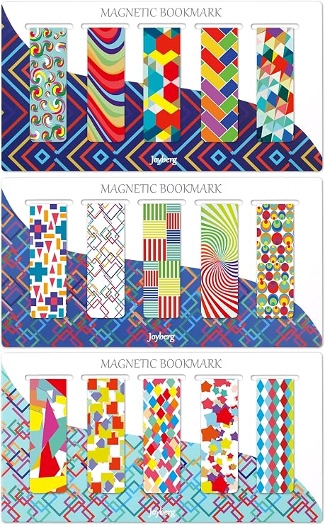 15 Pieces Bookmarks, Magnetic Bookmarks for Women, Page Markers for Students