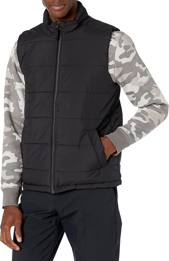 Amazon Essentials mens Mid-weight Puffer Vest