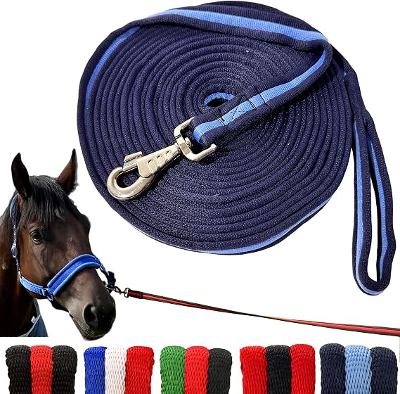 perixir Lunge Line for Horse, Premium Equine Lunge Line with Swivel Bolt Snap for Accurate Equestrian Training, Competition, and Daily Use, 26 ft (8 Meters)