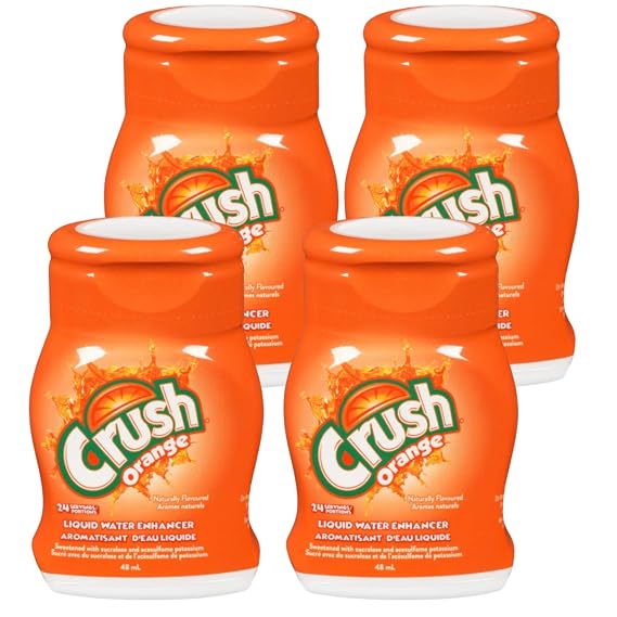 Crush Orange Liquid Water Enhancer, 1.62 OZ, 4 Count