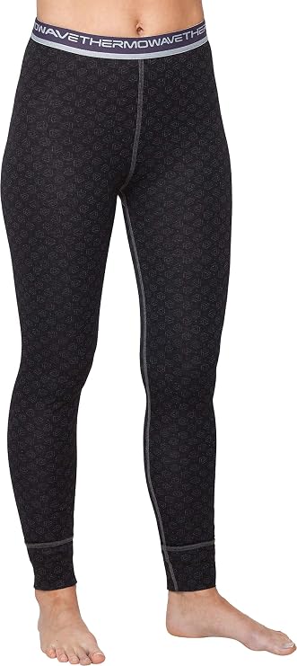 Thermowave Xtreme Womens Merino Wool Base Layer Pants - Long John Leggings for Women - Lightweight Soft 220 GSM