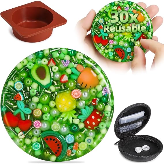 Reusable Picky Fidget Pad with Mold, Portable Picking Pad Up to 30 Reuses