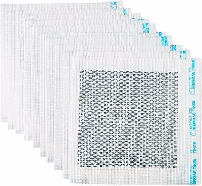 Wideskall® 4 x 4 inch Heavy Duty Self Adhesive Wall Repair Patch for Drywall, Pack of 10