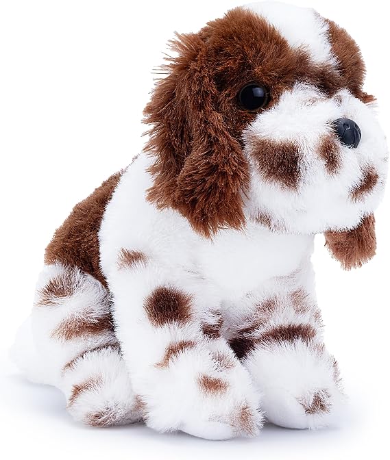 Zappi Co Palm Pups Springer Spaniel Plush Dog Toy (15cm) - Springie Pup - Soft, Cuddly, 100% Recycled - Energetic Playmate