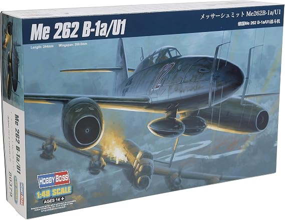 Hobbyboss 80379 "Me 262 B-1a/U1 Plastic Model Kit, 1:48 Scale
