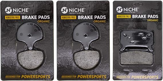 NICHE Front Rear Brake Pad for Harley-Davidson 44063-83D 43957-86F Organic