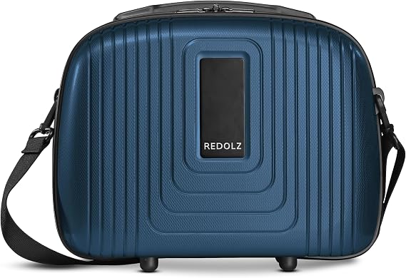 REDOLZ Essentials 14 Dark Blue Metallic Beauty case with clip-on function
