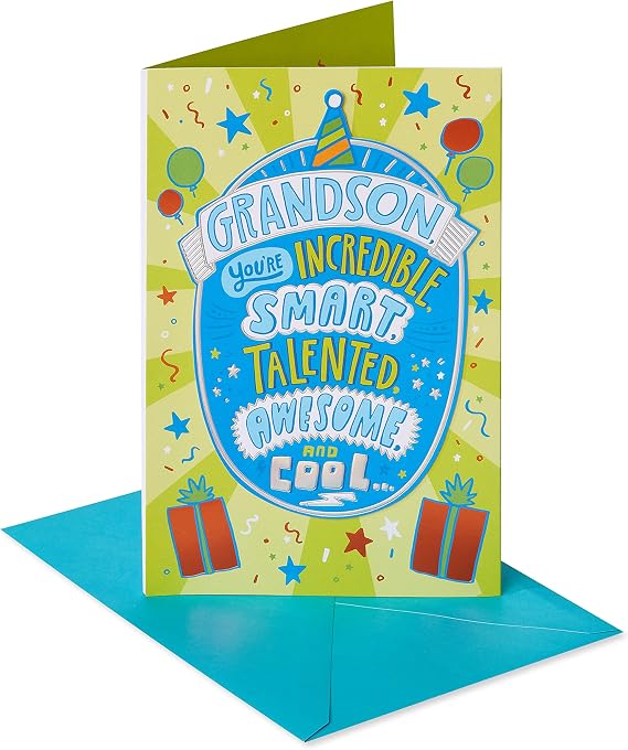 American Greetings Birthday Card for Grandson (Pretty Tough to Stop Bragging About You)