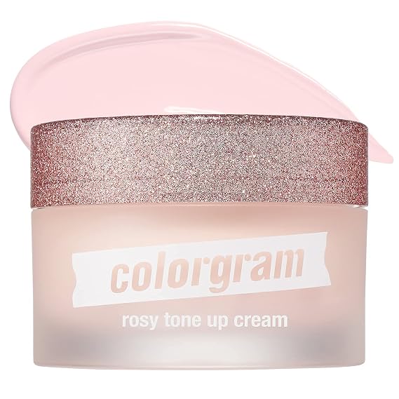 COLORGRAM Rosy Tone Up Cream 50ml (1.69 oz.) - True Beauty K-Drama Makeup, Refreshing and Moisturizing Makeup Base for Dull Skin