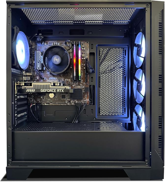 NSX GAMING Desktop Pc Ryzen 5 5500, RTX 3050 6GB, 16 Gb RAM 3600 RGB, SSD 1 TB M.2 NVME, W11, WiFi Ready, Mouse and Keyboard, 1 Year Manufacturer