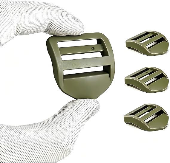 Slide Fasteners for Buckles and Webbing Straps | Adjustable Tri-Glide for Backpack and Handbag Belts