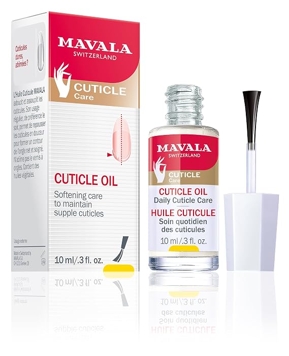 MAVALA Cuticle Oil Nail Care| Sulfate & Paraben Free | Cuticle Softener | Moisturizes Nail Bed | Improve Nail Appearance | Encourage Nail Growth | 0.3 Ounce