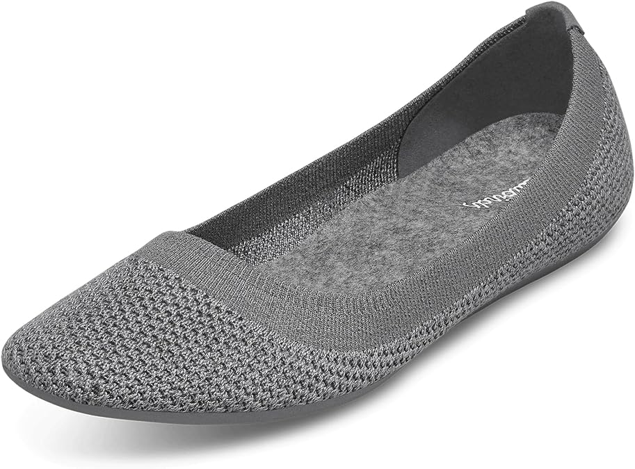 Allbirds Womens Tree Breezer, Knit Ballet Flats, Slip-On Everyday Round Toe Shoes, Machine Washable Made with Natural Materials