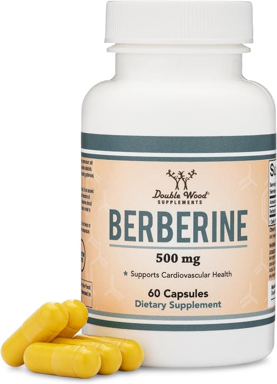 Berberine HCl 500mg, 97% Purity, Metabolic, 60 Capsules