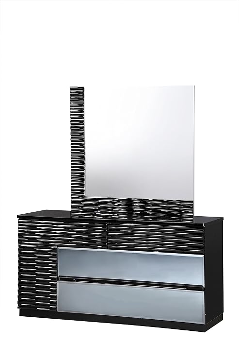 Global Furniture Mirror, Black