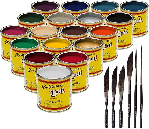One-Shot 1 Lettering/Pinstripe/Striping Paint 18 Colors