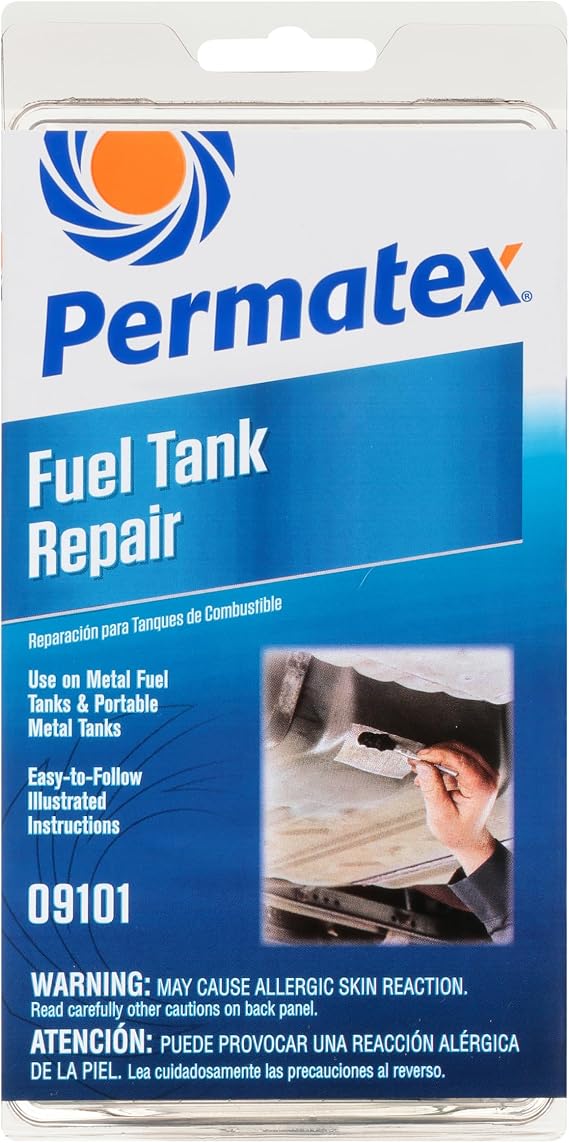 Permatex 09101 Fuel Tank Repair Kit: Quick and Permanent Metal Fuel Tank Repairs in Minutes 1 x 50g