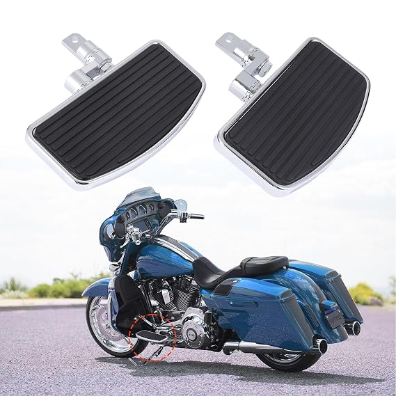 Front Rider Floorboards Adjustable for Harley Sportster 883 1200, Driver Foot Pegs Footboard Pedals for Models with Cuff Footpeg Bracket