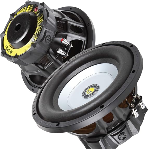 Gravity 10 Inch 1000 Watt Car Audio Subwoofer w/ 4 Ohm DVC Power (Single)
