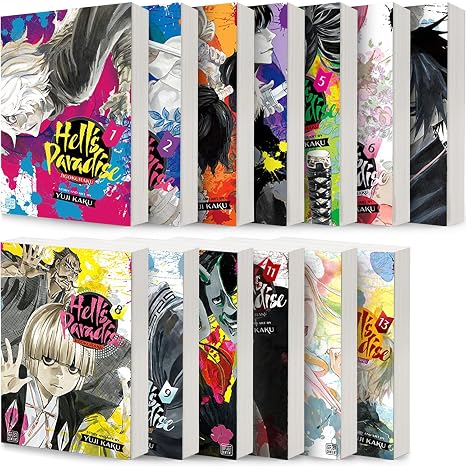 Hell's Paradise: Jigokuraku Complete Vol. 1-13 Collection 13 Book Bundle Set by Yuji Kaku Plus 5 Kokuyo Campus Notebooks of Spy x Family Limited Edition