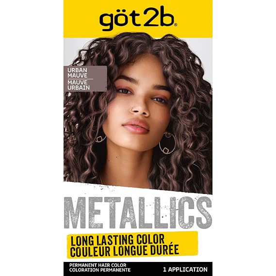 Schwarzkopf Got2b Metallics Permanent Hair Color, M83 Urban Mauve