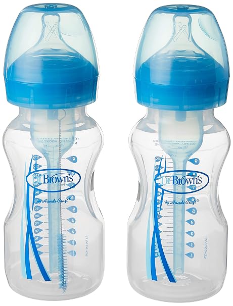 Dr. Browns Dr. BrownsnPP Wide Mouth Options + Bottle Blue Pack of 1