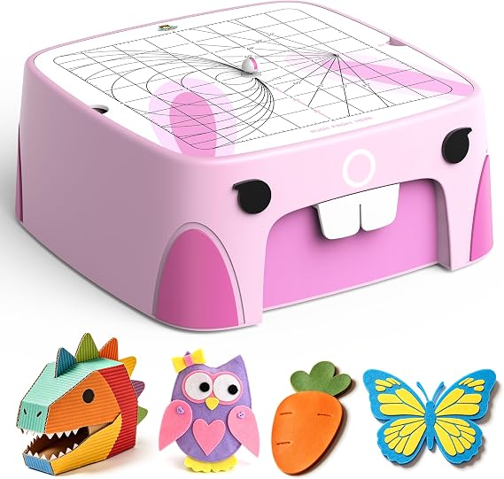 Upgraded Kids Cardboard Cutter for Ages 3+, Durable Aluminum Alloy Panel with Enhanced Cutting Performance, Safe Bladeless STEM DIY Craft Tool for Cardboard Projects, Creative Gift for Girls