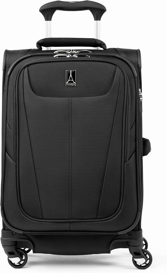 Travelpro Maxlite 5 Expandable Hand Luggage with 4 Wheels, Soft Under Seat Bag, Lightweight Suitcase, Soft Outer for Men and Women, 2 Piece Set