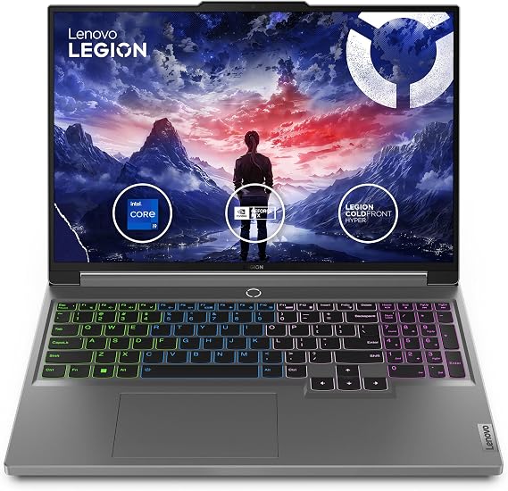 Lenovo Legion 2024 Laptop, 24-Core Intel Core i9-14900HX, 16" WQXGA 165Hz IPS Display, NVIDIA GeForce RTX 4060, 32GB DDR5 1TB SSD, Four-Zone RGB Backlit Keyboard, Wi-Fi 6E, Win11 Home