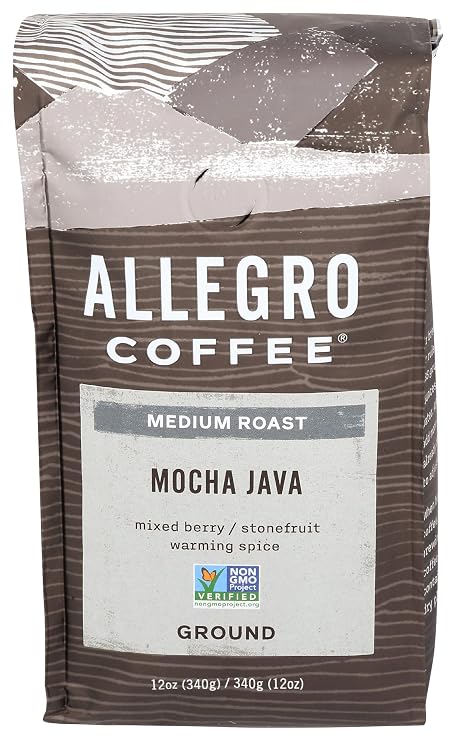 Allegro Coffee Mocha Java Ground Coffee, 12 oz