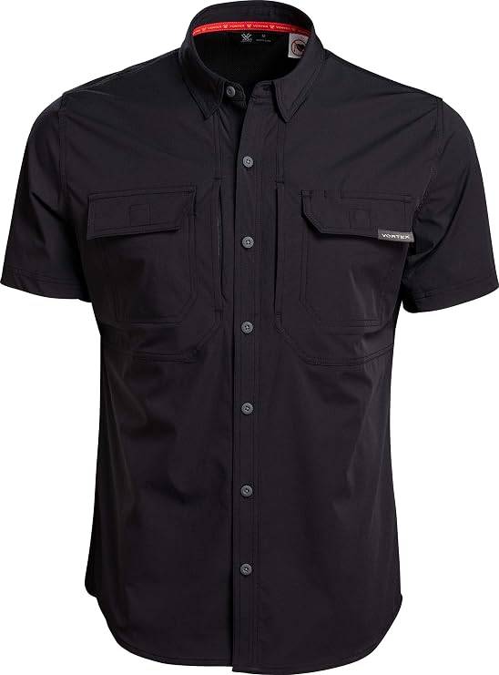 Vortex Men's Callsign Short Sleeve Shirts - UPF Sun Protection, Moisture Wicking, Stretch Fabric