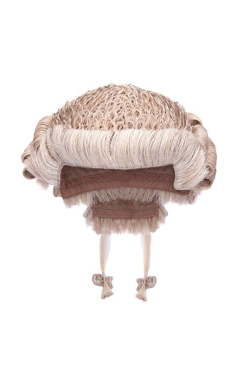 Traditional Barrister's Wig - Grey/White (59 cm)