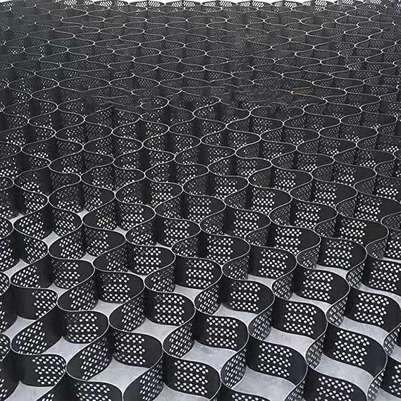 Heavy Duty Grid Stabilizer Ground Grid for Gravel, Permeable Honeycomb Stretchable for Steep Retaining Walls/Driveway(2x7 m/6.5x23 ft)-1