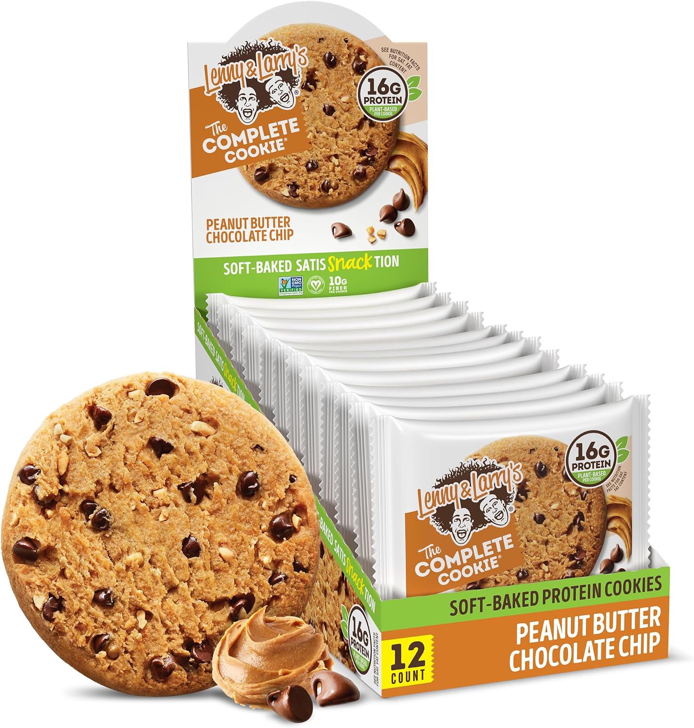 Lenny And Larry's Complete, Peanut Butter Chocolate Chip, 1356 g, 12 Count