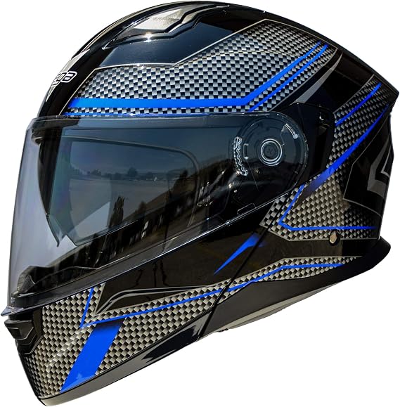 Vega Caldera 2 Street Modular Motorcycle Helmet 30% Larger Shield & Sunshield