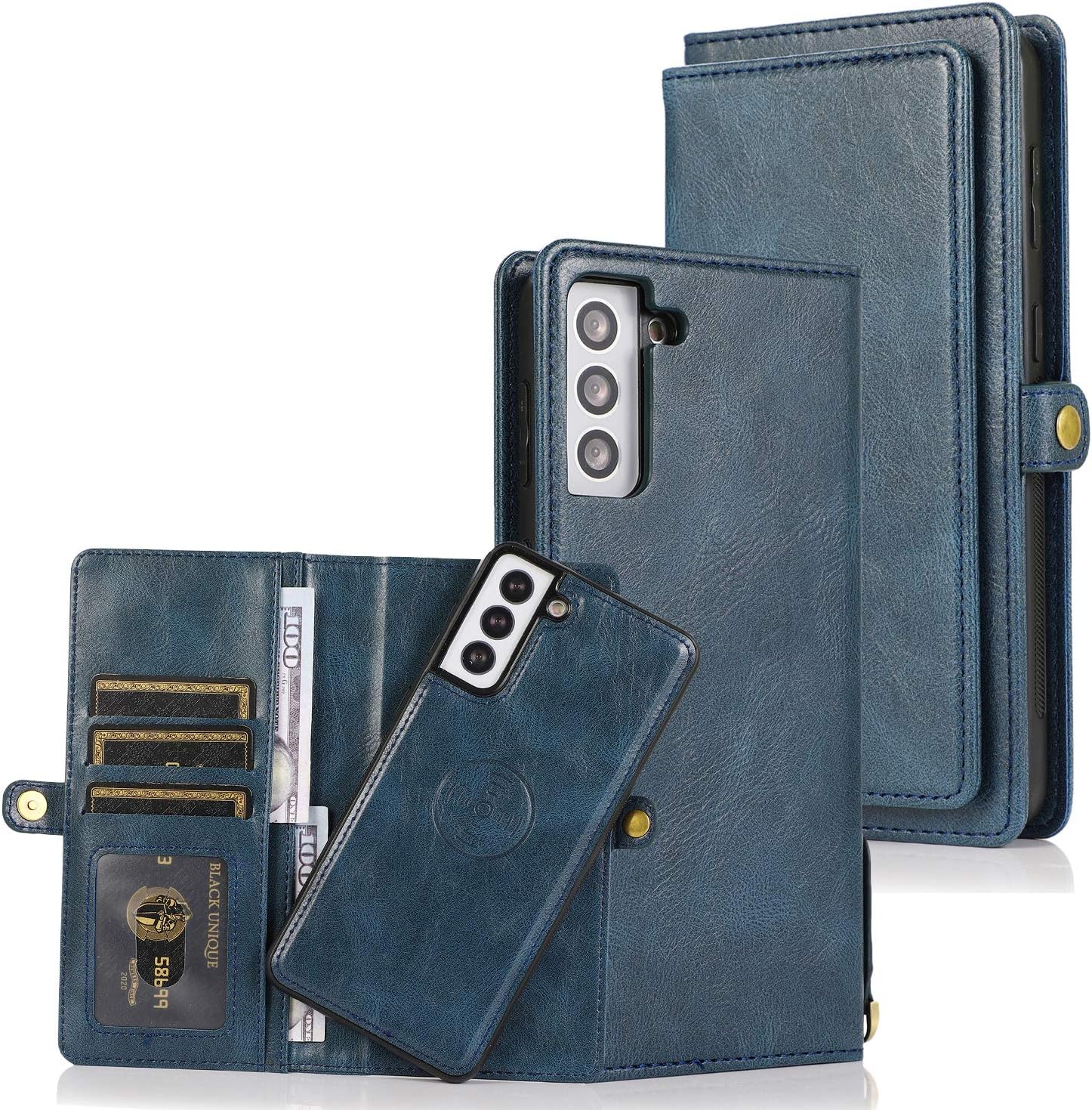 Pelanty for Galaxy S21 Ultra Case, Notebook-type SCG11 SC-52B, 2-in-1 Back Cover, Samsung Galaxy S21 Ultra 5G, PU Leather + TPU Separation, Dual Use, 2-Way Removable, Mobile Phone Cover, Wallet Type