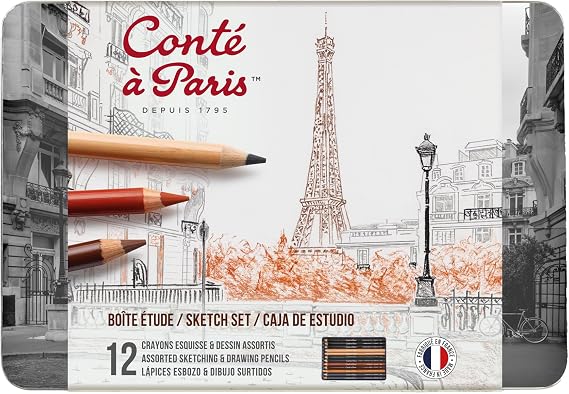 Conte a Paris The Sketch Set with Assorted Sketching Pencils