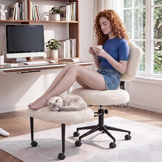 Ergonomic Cross-Legged Chair, Swivel Meditation Chair