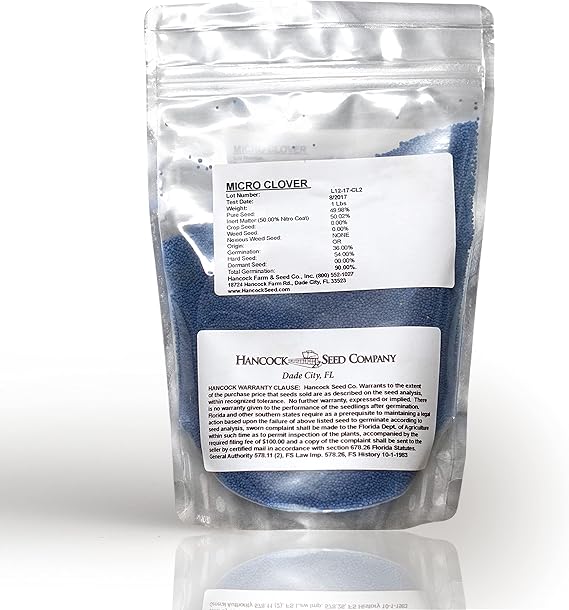 Hancock Seed Co, Micro Clover Seed,10 Lb Bag